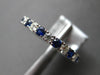 1.30CT DIAMOND & AAA SAPPHIRE 18KT WHITE GOLD 3D 2.5mm ETERNITY ANNIVERSARY RING