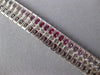 WIDE & LONG 21.34CT DIAMOND & AAA MULTI COLOR SAPPHIRE 14KT WHITE GOLD NECKLACE