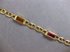 ESTATE 2CT AAA MULTI GEM 14KT YELLOW GOLD 3D EMERALD CUT FUN LOVE BRACELET