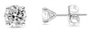 1.11CT DIAMOND 14KT WHITE GOLD 3D CLASSIC ROUND SOLITAIRE MARTINI STUD EARRINGS
