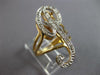 ESTATE LARGE .25CT DIAMOND 14KT WHITE & YELLOW GOLD P INITIAL DOUBLE PLATE RING