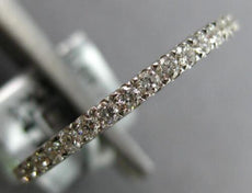 .44CT DIAMOND 18KT WHITE GOLD 3D ROUND 1.5MM ETERNITY WEDDING ANNIVERSARY RING