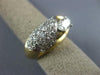 ESTATE 2.0CT DIAMOND 18KT TWO TONE TONE GOLD 3D OVAL & ROUND SOLITAIRE FUN RING