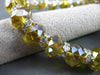 YELLOW CRYSTAL VENETIAN GLASS STRETCH BRACELET CZs JUST BEAUTIFUL!