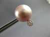 LARGE .18CT DIAMOND & AAA PINK SOUTH SEA PEARL 18KT ROSE GOLD HALO STUD EARRINGS