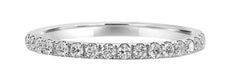 .27CT DIAMOND 18K WHITE GOLD 3D ROUND SEMI ETERNITY 2MM WEDDING ANNIVERSARY RING