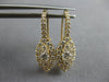 .66CT DIAMOND 14KT YELLOW GOLD 3D MARQUISE SHAPE HALO LEVERBACK HANGING EARRINGS