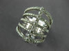 ESTATE EXTRA LARGE .96CT DIAMOND 14KT WHITE GOLD CLASSIC MULTI ROW BAR LOVE RING
