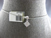 .25CT DIAMOND 14K WHITE GOLD ROUND INVISIBLE SQUARE GEOMETRICAL FLOATING PENDANT