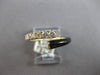 .43CT DIAMOND & BLACK ENAMEL 14K YELLOW GOLD GRADUATING JOURNEY CRISS CROSS RING