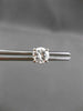 ESTATE 1.18CT DIAMOND 14KT WHITE GOLD CLASSIC STUD EARRINGS 6mm F/G SI-I #24443