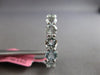 4.99CT AAA AQUAMARINE 14KT WHITE GOLD 3D ROUND CLASSIC ETERNITY ENGAGEMENT RING