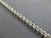 ESTATE 2.79CT DIAMOND 14KT WHITE GOLD 3D CLASSIC ROUND FUN LOVE TENNIS BRACELET