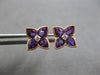 1.81CT DIAMOND & AAA AMETHYST 14K ROSE GOLD PEAR SHAPE & ROUND FILIGREE EARRINGS