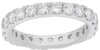 LARGE 1.95CT DIAMOND 18KT WHITE GOLD CLASSIC 4 PRONG ETERNITY ANNIVERSARY RING