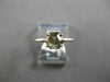 1.15CT CHOCOLATE FANCY DIAMOND 18KT WHITE GOLD SOLITAIRE HEXAGON ENGAGEMENT RING