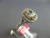 LARGE GIA 1.45CT WHITE PINK & GREEN DIAMOND 18KT WHITE & ROSE GOLD CLASSIC RING