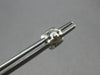 ESTATE 1.10CT DIAMOND 14KT WHITE GOLD PRINCESS & ROUND SQUARE HALO STUD EARRINGS