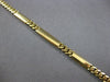 ESTATE LONG 14KT YELLOW GOLD 3D CLASSIC SOLID CUBAN MULTI BAR UNISEX BRACELET