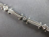 .75CT DIAMOND 14KT WHITE GOLD ROUND ETOILE FILIGREE SQUARE FUN TENNIS BRACELET