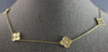 ESTATE .20CT DIAMOND 14KT YELLOW GOLD 3D FLOWER BY THE YARD ETOILE LOVE NECKLACE