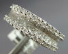 WIDE 1.41CT DIAMOND 18KT WHITE GOLD ROUND & PRINCESS MULTI ROW ANNIVERSARY RING