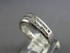 .35CT DIAMOND 14KT WHITE GOLD CHANNEL DOME SHAPE 2 ROW WEDDING ANNIVERSARY RING