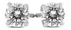 1.0CT DIAMOND 14KT WHITE GOLD 3D CLASSIC ROUND 4 PRONG SCREWBACK STUD EARRINGS