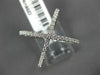 ESTATE .50CT DIAMOND 18KT WHITE GOLD 3D X CLASSIC INFINITY CRISS CROSS LOVE RING