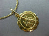 ESTATE 14K YELLOW GOLD HANDCRAFTED POPE RELIGIOUS FLOATING PENDANT & CHAIN 24991