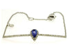 .36CT DIAMOND & AAA TANZANITE 14K WHITE GOLD 3D PEAR SHAPE & ROUND HALO BRACELET