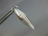 .51CT DIAMOND 18KT WHITE GOLD 3D 2 ROW CRISS CROSS CLIP ON HOOP HANGING EARRINGS
