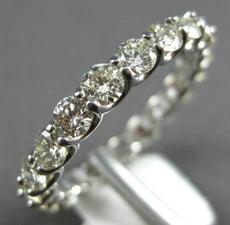 2.31CT DIAMOND 14KT WHITE GOLD 3D SHARED PRONG LUCIDA WEDDING ANNIVERSARY RING