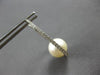 LARGE .50CT DIAMOND & AAA SOUTH SEA PEARL 18KT WHITE GOLD OVAL HANGING EARRINGS