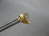 ESTATE .07CT DIAMOND 14KT WHITE & YELLOW GOLD CLASSIC HEART STUD EARRINGS #28064