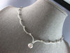 .37CT DIAMOND 14KT WHITE GOLD MATTE & SHINY ETOILE SEMI ETERNITY LOVE NECKLACE