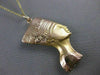 ESTATE LARGE FILIGREE 14KT YELLOW ROSE GOLD CLEOPATRA PENDANT CHAIN EGYPT #25099