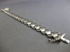 ESTATE WIDE 14KT WHITE GOLD 3D CLASSIC MATTE & SHINY X LOVE BRACELET