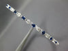 1.33CT DIAMOND & AAA SAPPHIRE 18KT WHITE GOLD 3D SEMI ETERNITY BANGLE BRACELET