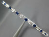 1.33CT DIAMOND & AAA SAPPHIRE 18KT WHITE GOLD 3D SEMI ETERNITY BANGLE BRACELET