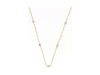 1.50CT DIAMOND 14K YELLOW GOLD ROUND & BAGUETTE MULTI SHAPE BY THE YARD NECKLACE