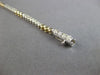 2.22CT DIAMOND 14KT 2 TONE GOLD ROUND PAST PRESENT FUTURE BEADED TENNIS BRACELET