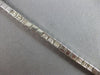 1.0CT DIAMOND 14KT WHITE GOLD 3D PAST PRESENT FUTURE SQUARE FUN TENNIS BRACELET