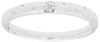 ESTATE .04CT DIAMOND 14KT WHITE GOLD 3D CLASSIC SOLITAIRE ETOILE FUN LOVE RING