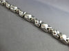 ESTATE WIDE 14KT WHITE GOLD 3D MATTE AND SHINY MULTI HEART LOVE BRACELET