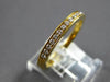 .15CT DIAMOND 18KT YELLOW GOLD 3D SEMI ETERNITY CHANNEL WEDDING ANNIVERSARY RING