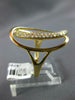 ESTATE LARGE .35CT DIAMOND 14KT YELLOW GOLD 3D OVAL LOVE KNOT FUN RING
