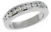 .62CT DIAMOND 14KT WHITE GOLD 3D ROUND CHANNEL SEMI ETERNITY ANNIVERSARY RING