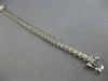 ESTATE 3.0CT DIAMOND 14KT WHITE GOLD 3D CLASSIC ROUND SWIRL TENNIS BRACELET
