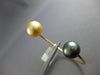 AAA TAHITIAN & GOLDEN SOUTH SEA PEARL 14KT YELLOW GOLD LOVE CUFF BANGLE BRACELET